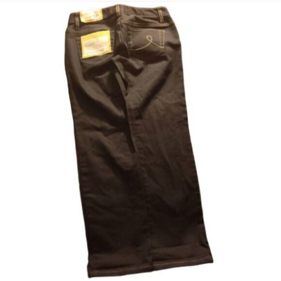 Loft black slim cropped jeans, sits lowest on the waist 33 inches length, nwt - Picture 5 of 5